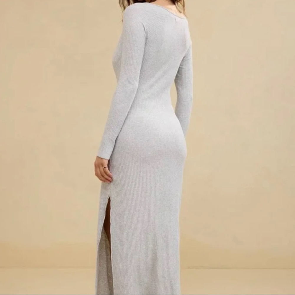 Aerie Light Gray Maxi Dress